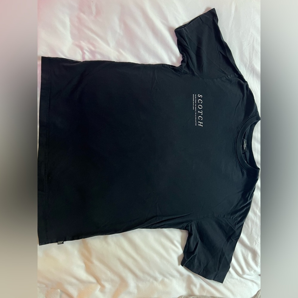Mens black T shirt | scotch & soda